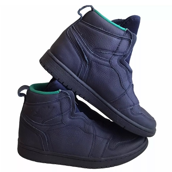 Nike Air Jordan 1 Retro High Zip Blackened Blue AQ3742-403 Shoes Women 6 OR 4.5Y - Picture 3 of 5